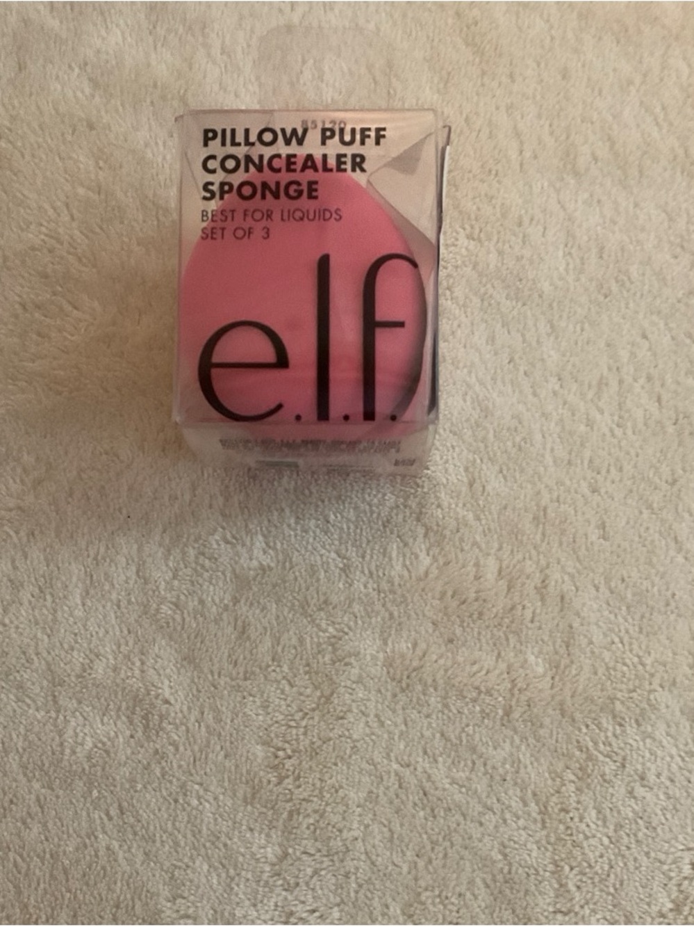 ELF Pink Pillow Puff Concealer Sponge Set of 3